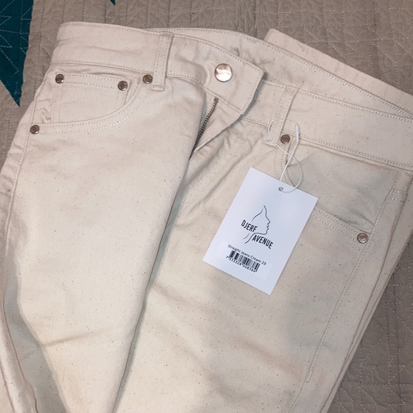 Djerf Avenue straight Jeans Cream - Picture 4 of 7